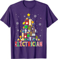 Funny Electrician Christmas Tree Electrician Lover