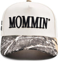 Women’s Mommin Trucker Hat – Vintage Two-Tone Ponytail Baseball Cap, Embroidered Adjustable Hat, Great Gift for Mom & Women