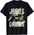 Church Drumming - Jesus & Drums - Christian Drummer T-Shirt