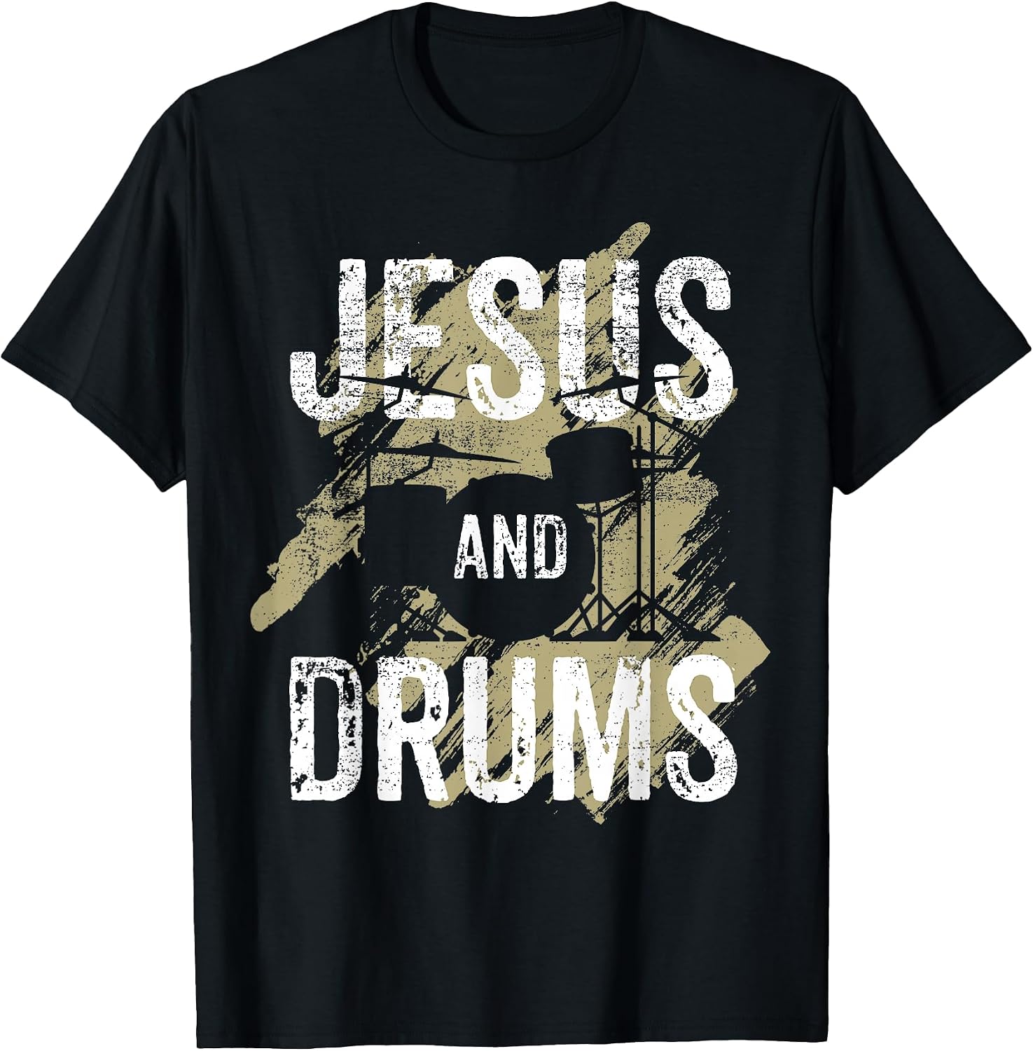 Church Drumming - Jesus & Drums - Christian Drummer T-Shirt