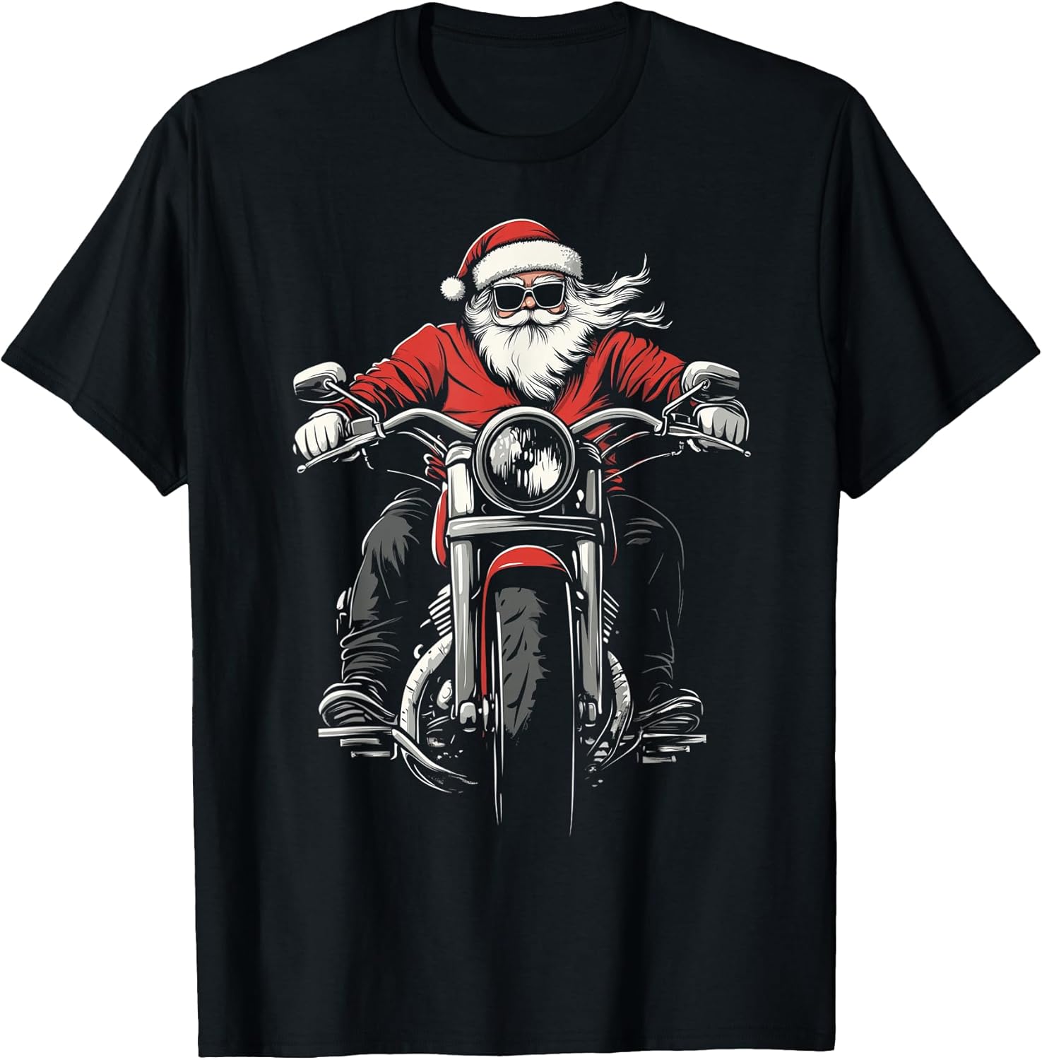 Santa Claus On Motorcycle - Biker Christmas Gifts