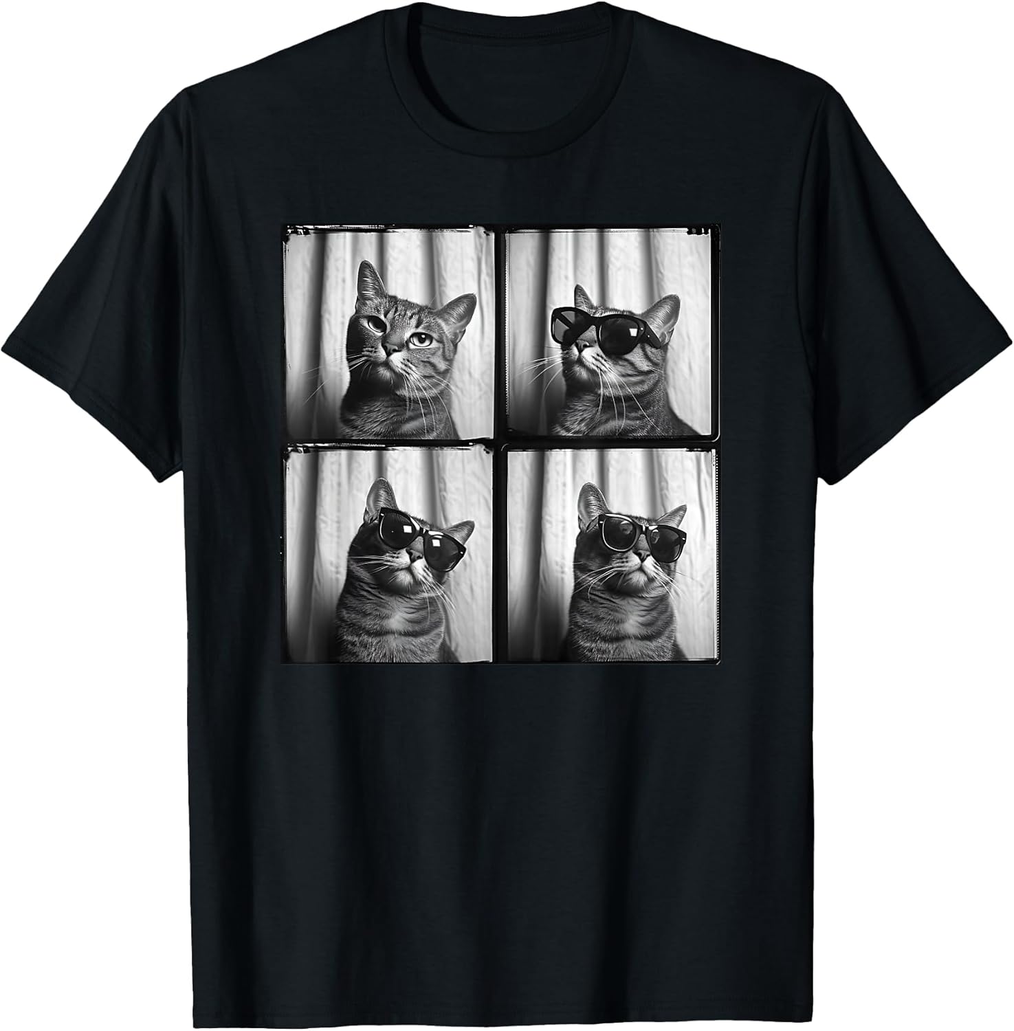 Tabby Cat With Sunglasses Photo Men Women Kids