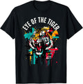 Cool angry tiger head with splash paint