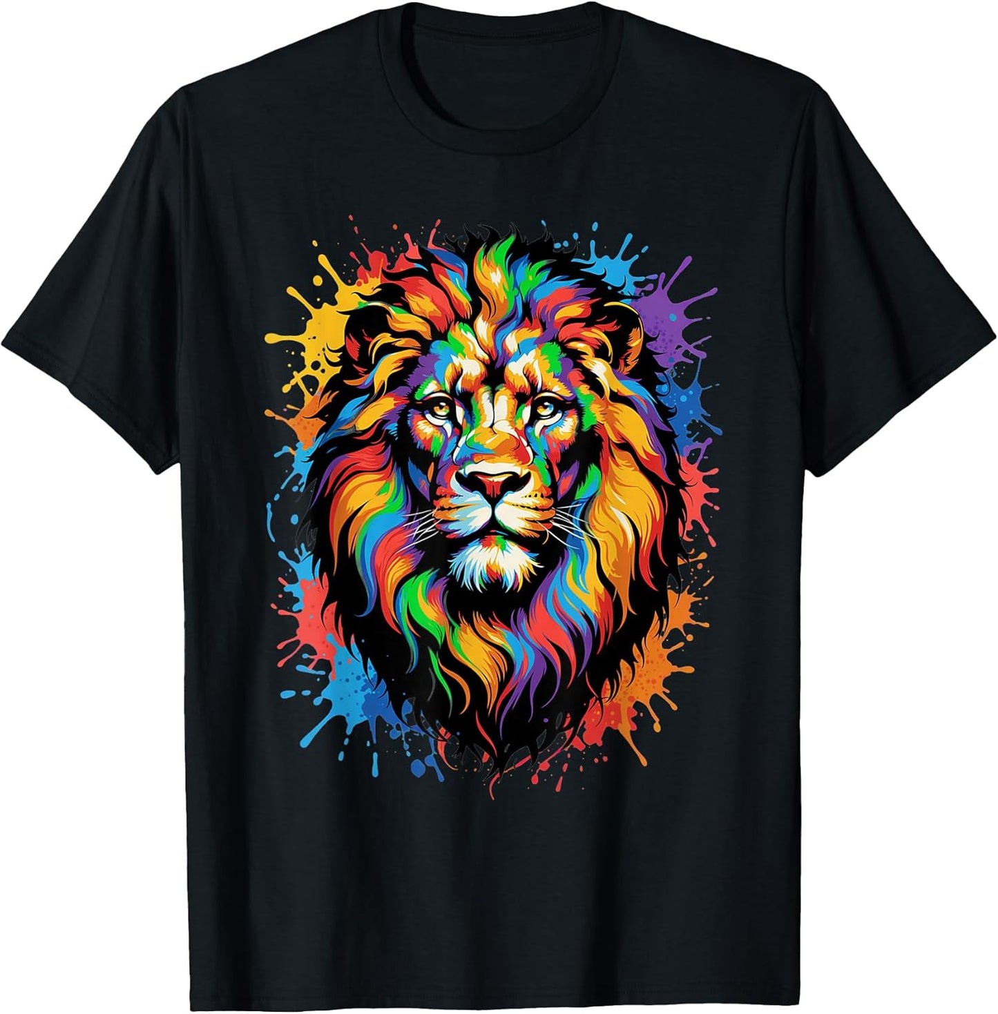 Colorful Lion Wildlife Lover