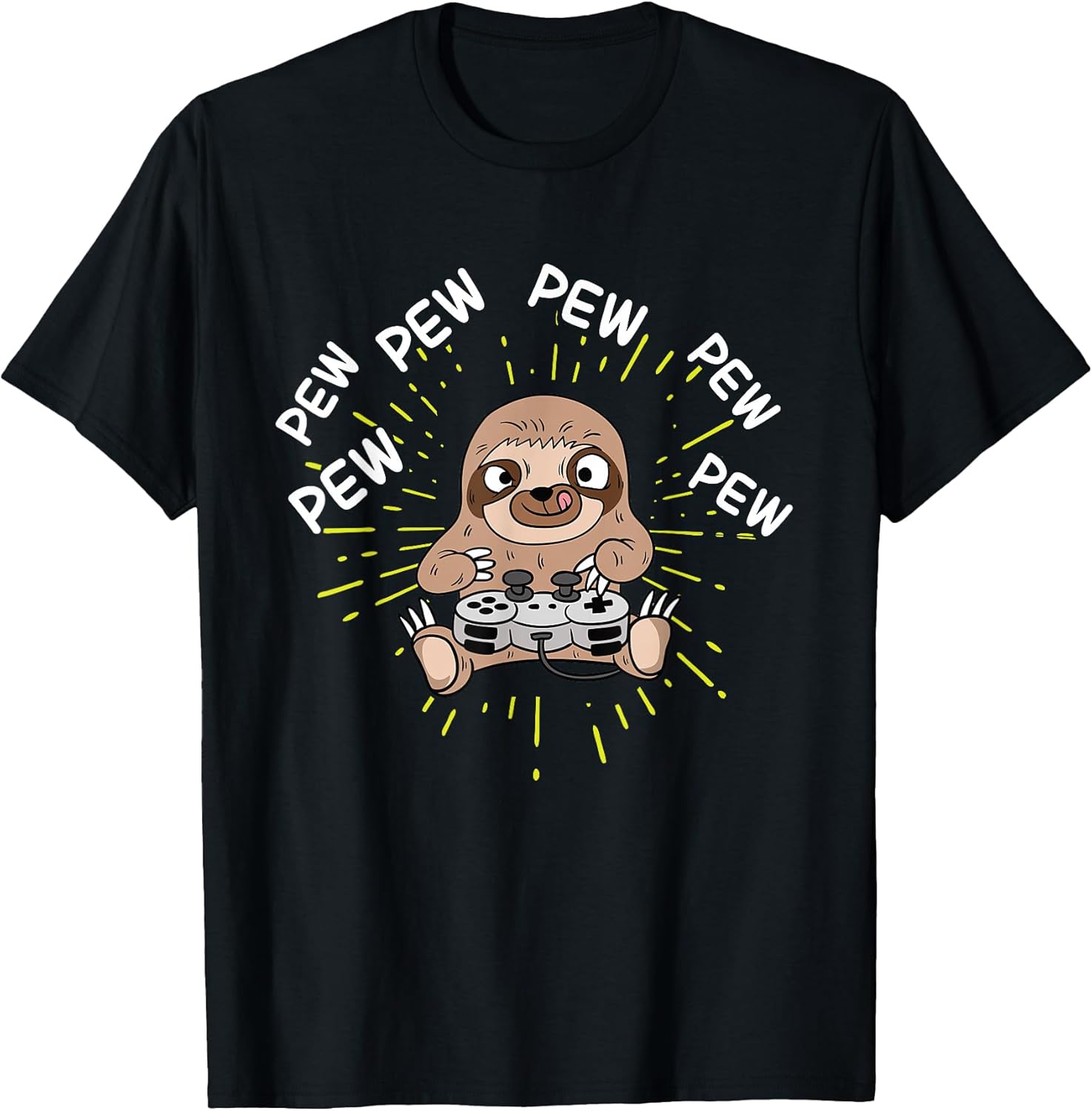 Pew Gamer Sloth Gaming T-Shirts & Gifts