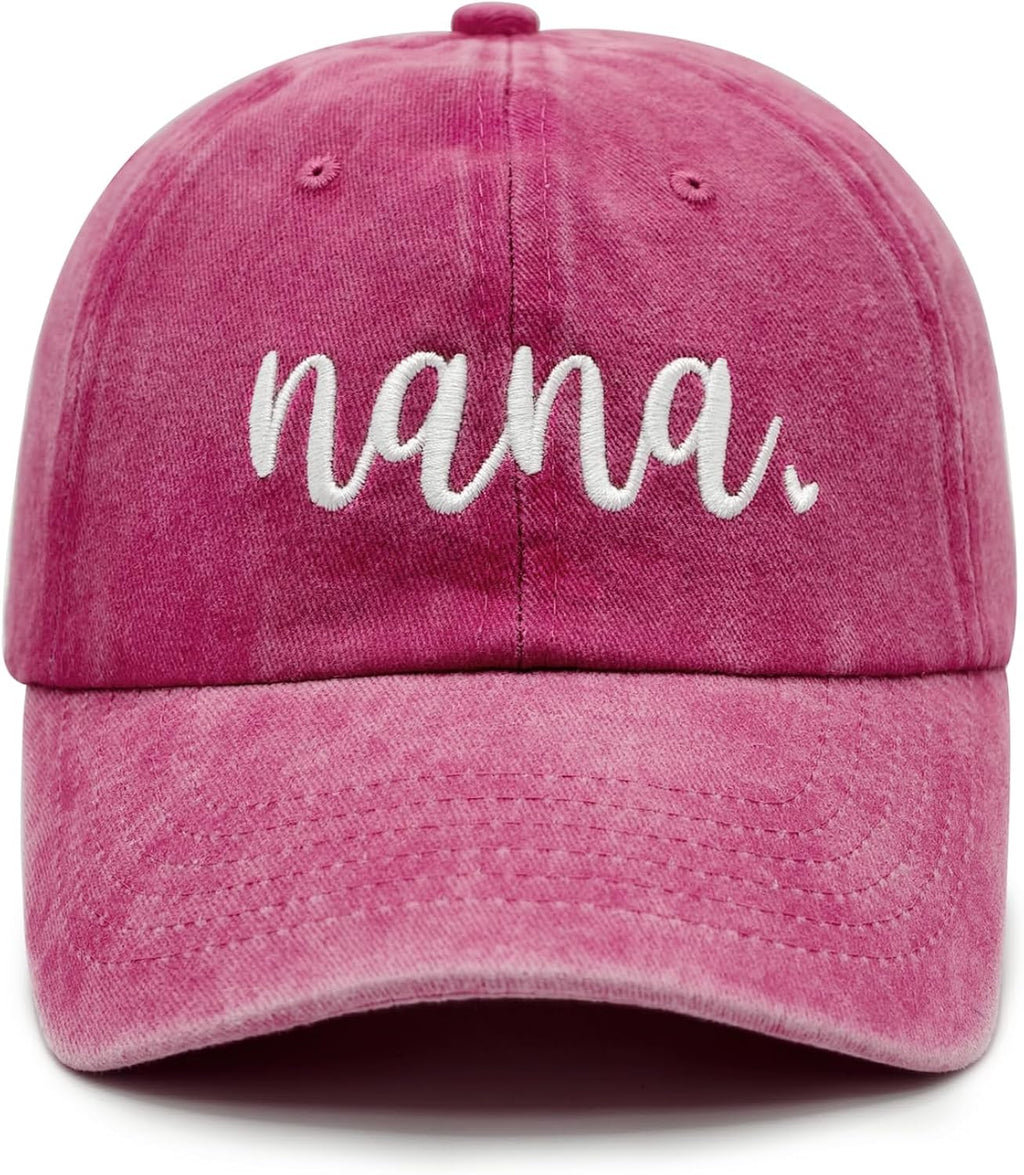 Nana Gifts, Mothers Day Christmas Birthday Gifts for Nana from Grandkids, Adjustable Embroidered Baseball Cap