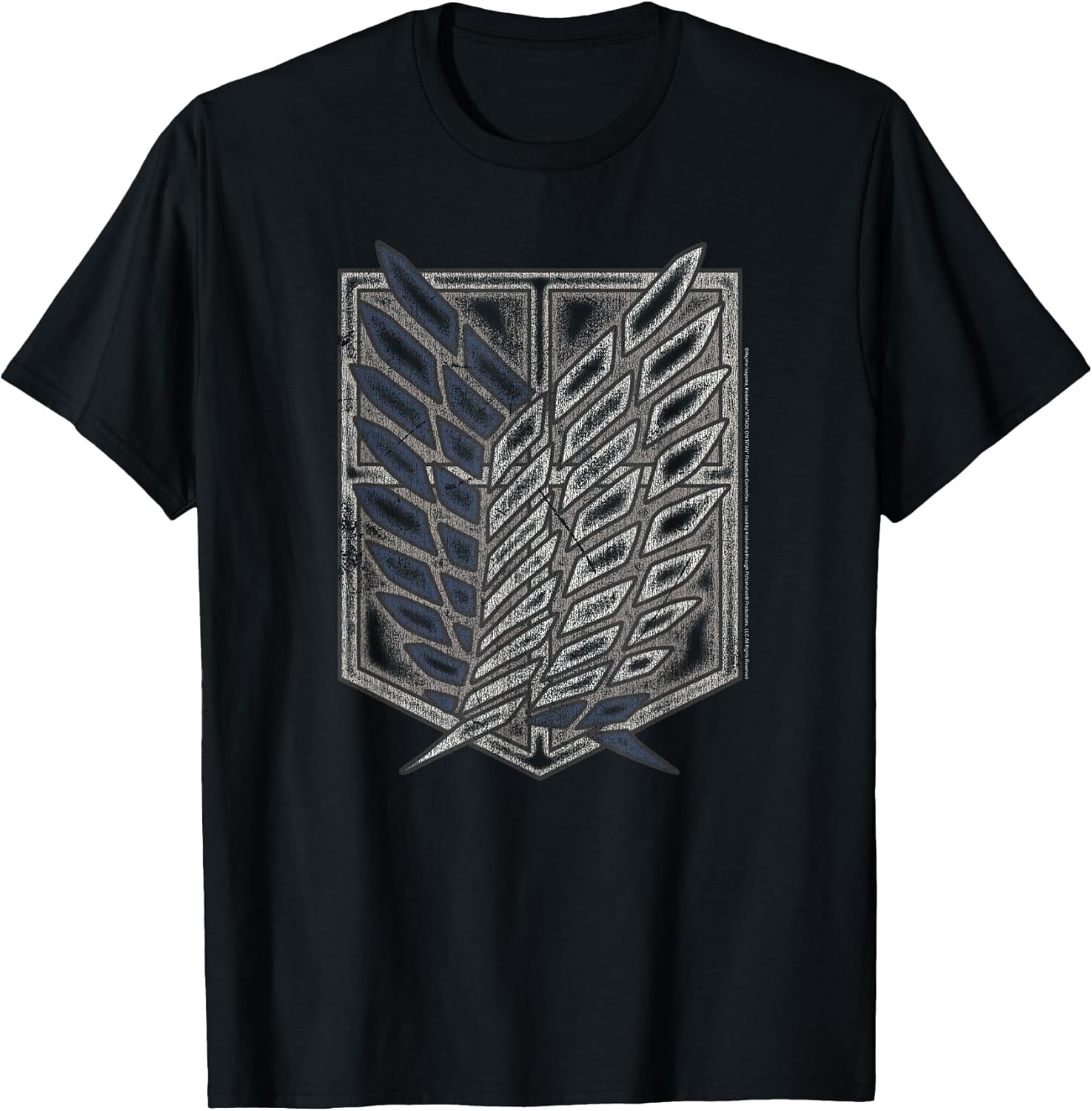 Season 2 AOT Distressed Scout Symbol Anime T-Shirt