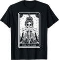 Cat Lady Tarot Card Skeleton Kitten Lover Cat Lover T-Shirt