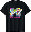 Retro Bubble Art Vintage Moon Man T-Shirt