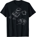 Vintage Gaming Diagram - Video Game Controller Gamer Gift T-Shirt