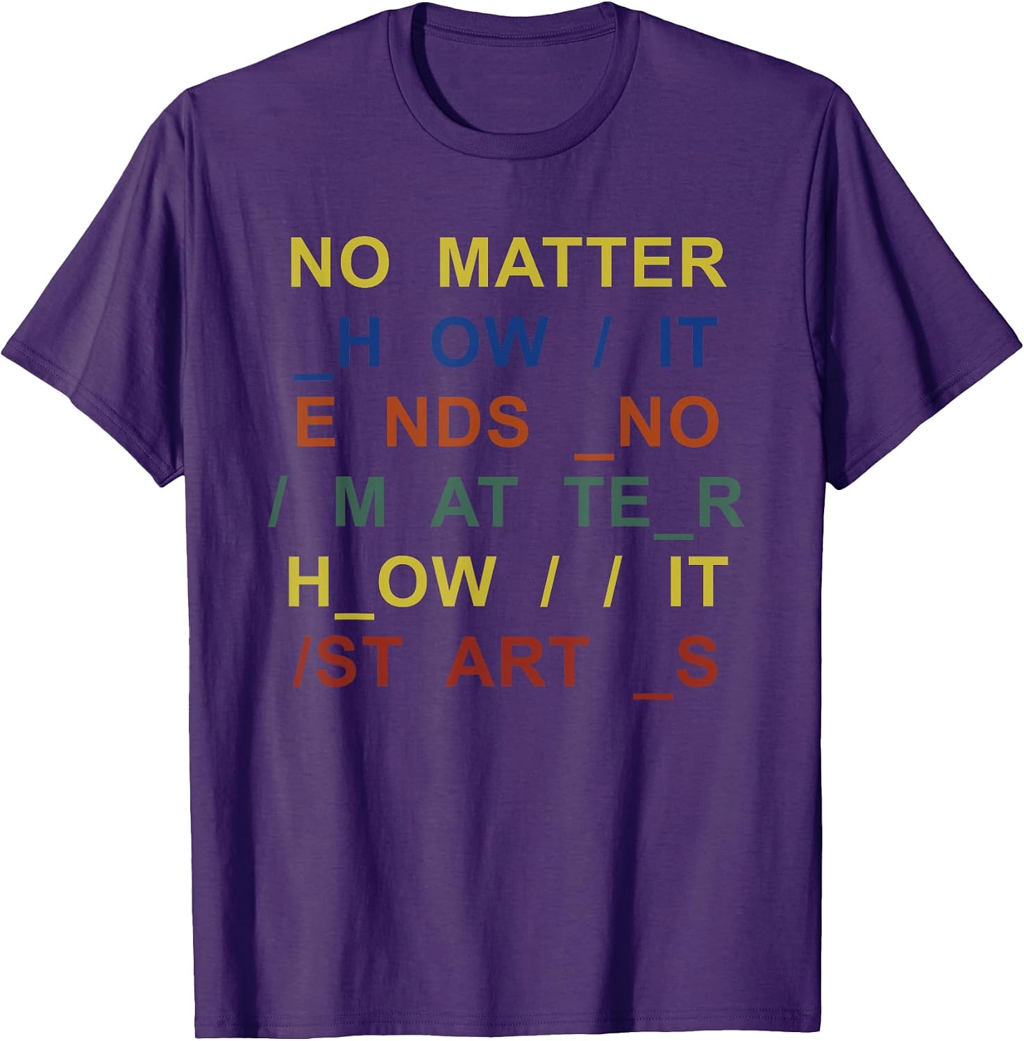 No Matter How It Ends No Matter How It Starts