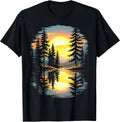 Funny Sunset Forest Lake Nature Landscape