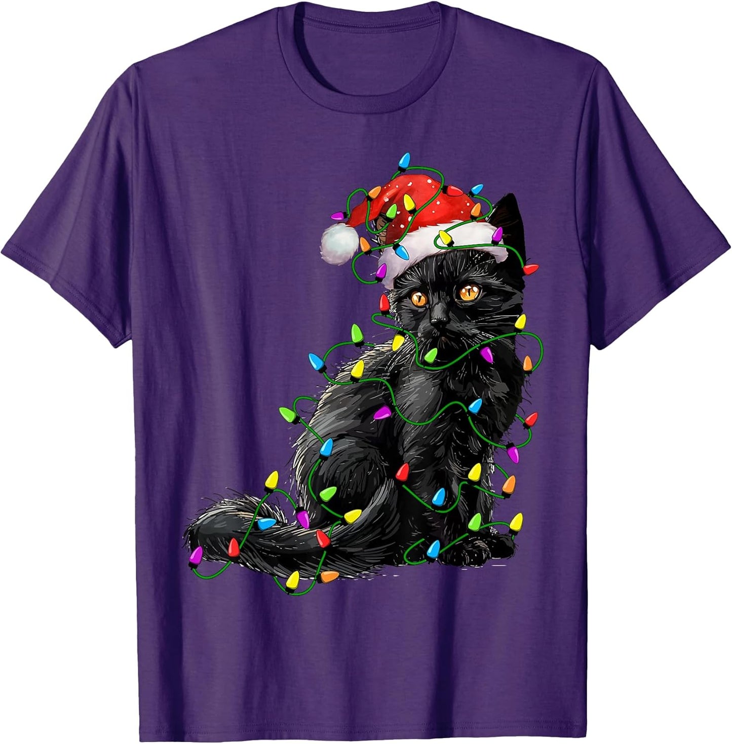 Black Cat Lovers Christmas Tree Lights