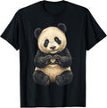 Panda With Heart Symbol Apparel