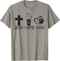 Jesus Coffee Dogs Funny Christian Dog Owners Lovers Men Women T-Shirt