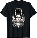 Gothic Monster Bride Bubblegum, Vintage Halloween Aesthetic T-Shirt