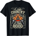A Little Country A Little Hood Vintage Western Hip Hop Rap T-Shirt