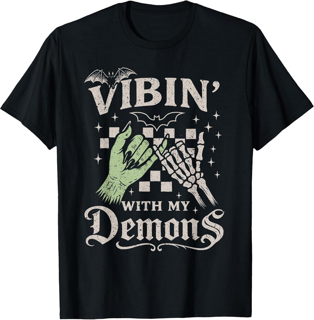 Vibin With My Demons Spooky Halloween Women Men