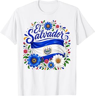 El Salvador Floral Girl Hispanic Heritage Month Unisex T-shirt, Sweatshirt, Hoodie (1)