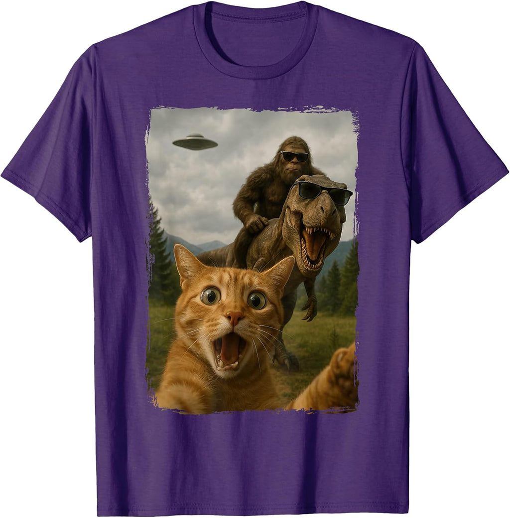 Cat Dinosaur T Rex Bigfoot Alien Funny