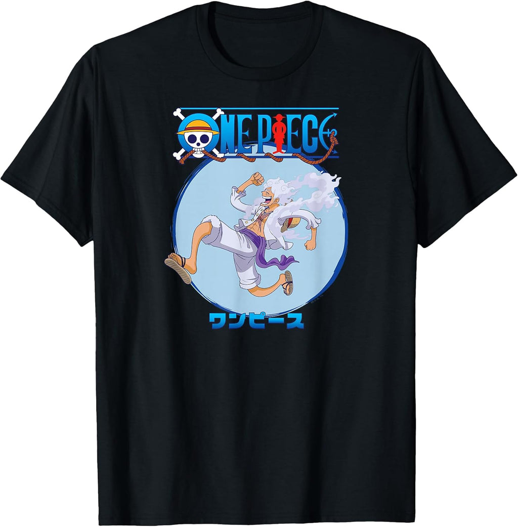 Anime Luffy Gear 5 Action Pose T-Shirt