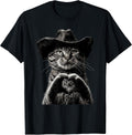 Funny Western Country Cowboy Cat Graphic
