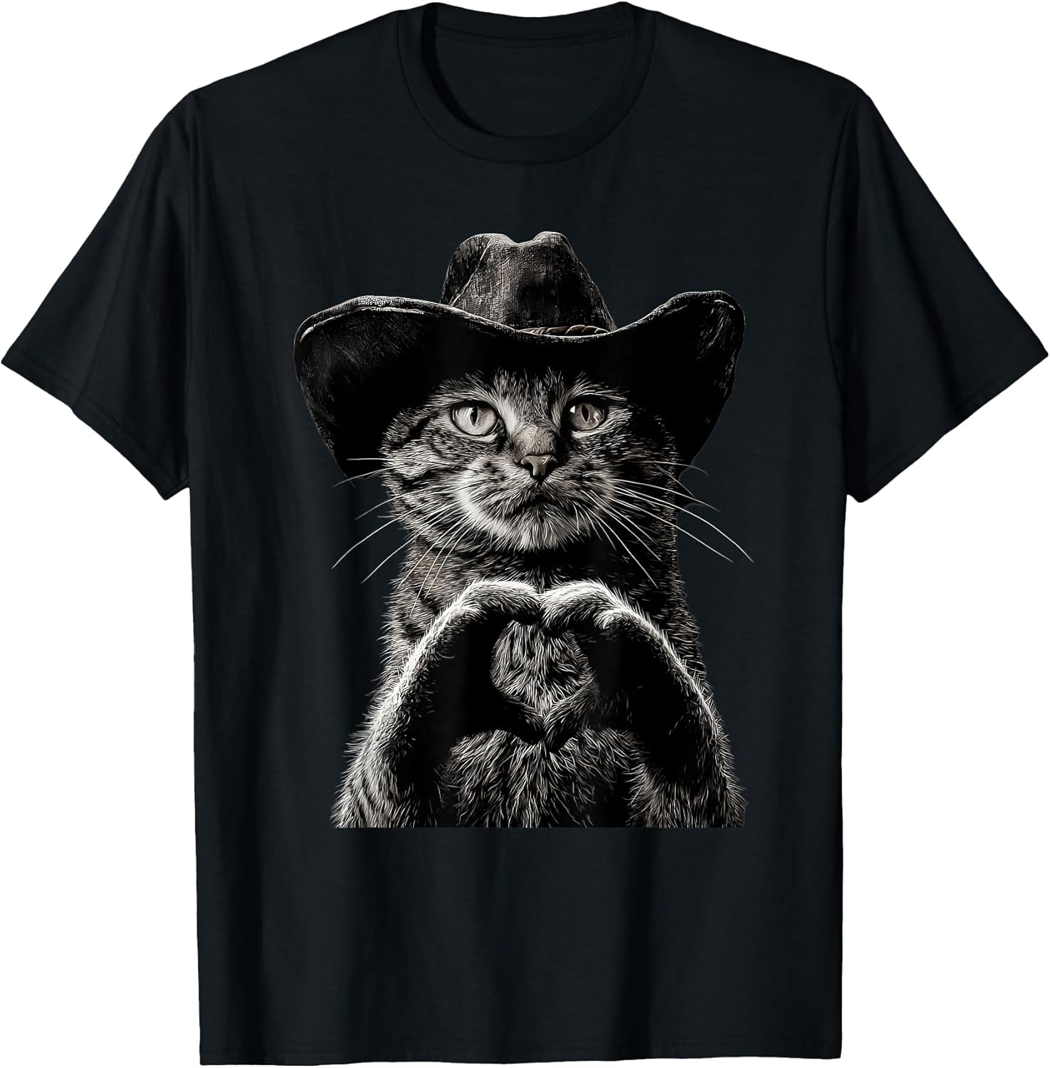 Funny Western Country Cowboy Cat Graphic