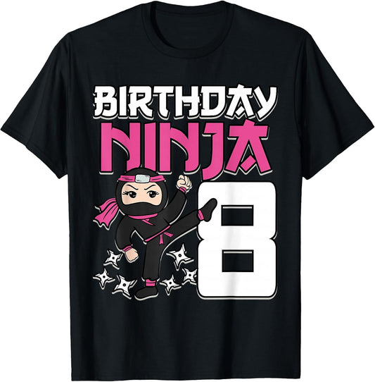 Birthday Ninja Girl Kids Party