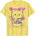 Anime Ramen Cat Retro Japanese Noodles Aesthetic