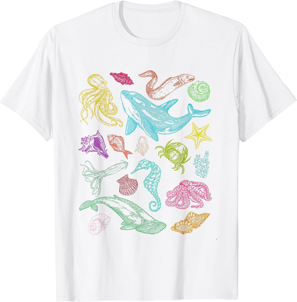 Ocean Wildlife Shark Turtle Octopus Fish Animal