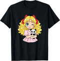 Kawaii Anime Cute Girl Panda Winking Blonde Kawaii