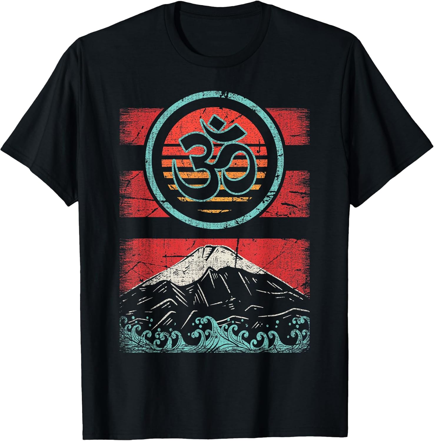 Buddhism Hinduism Retro Sunset 80s Style Gift