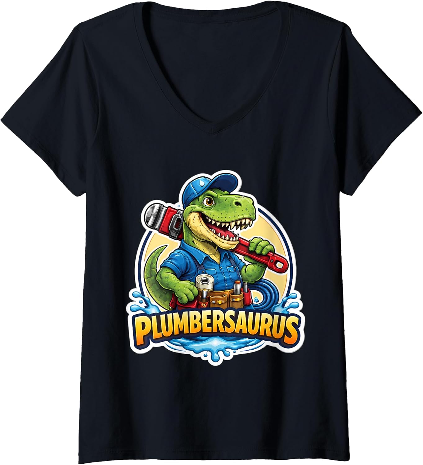 Plumbersaurus Funny Plumber Dinosaur Merch