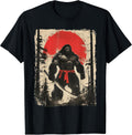Bigfoot Samurai Japanese Sword Sasquatch T-Shirt