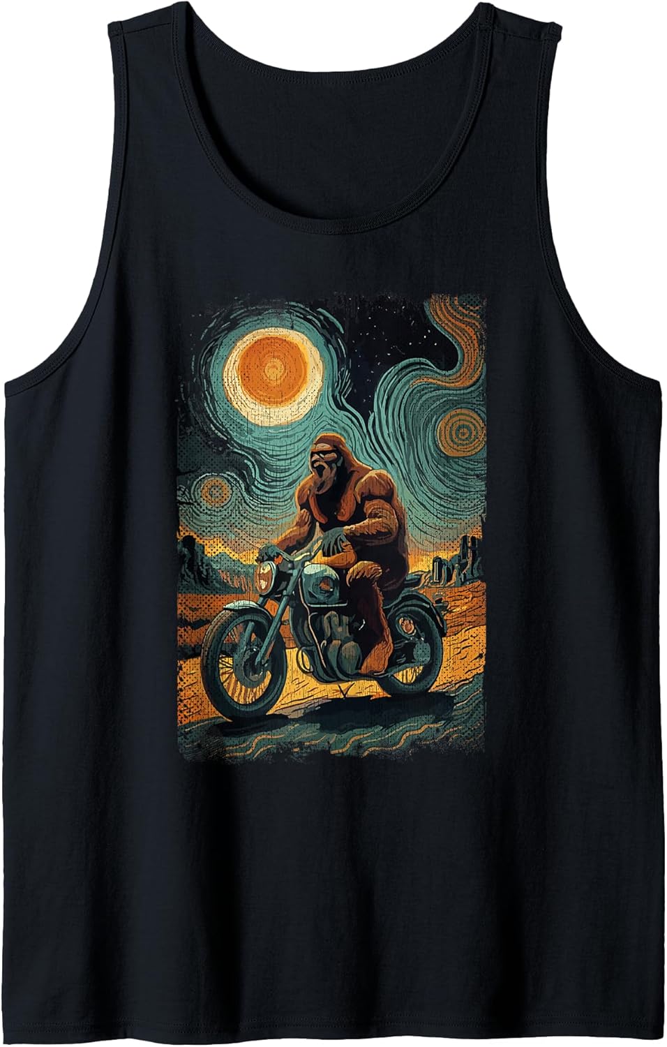 Funny Motorbike Sasquatch Gifts For Biker