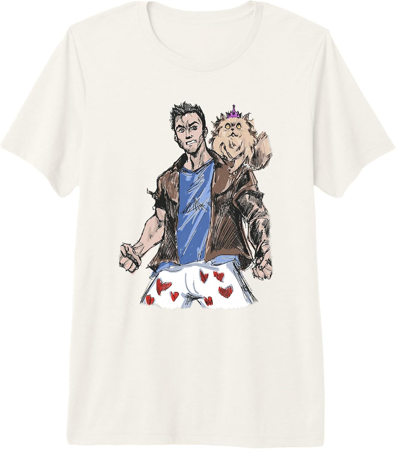 Sketchbook Princess Donut and Carl Book Premium Tri-Blend T-Shirt