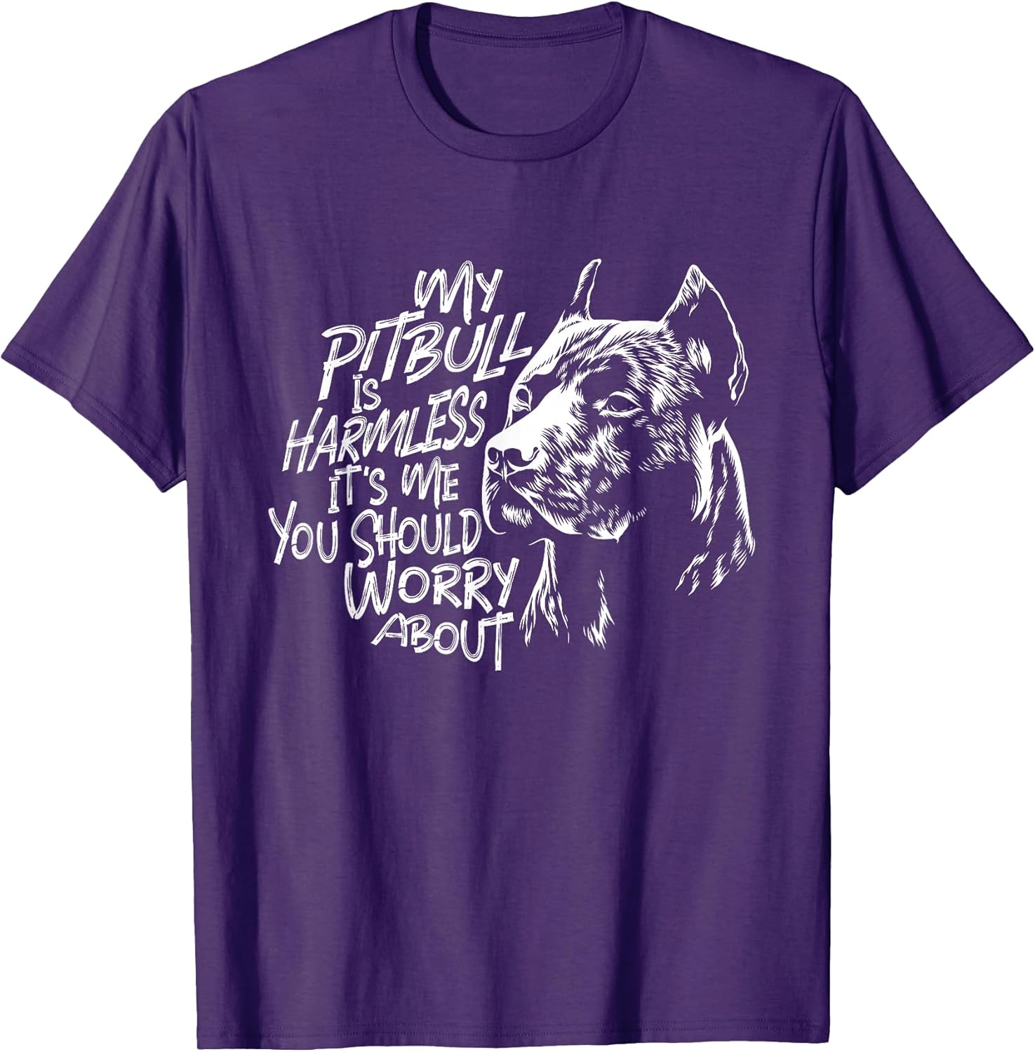 My Pitbull Is Harmless - Pet Breeder Canine Dog Lover T-Shirt for Men Women