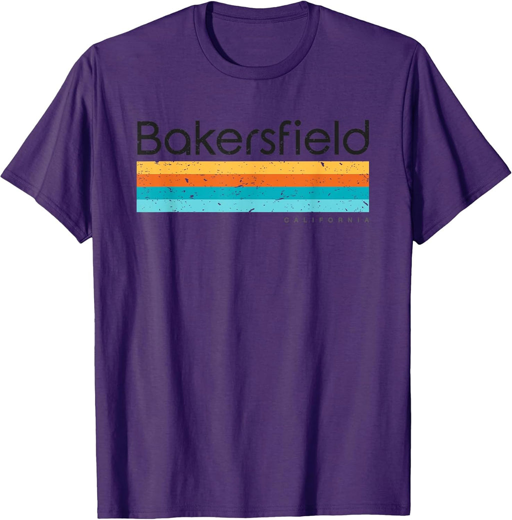 Bakersfield CA Retro Distressed Graphic