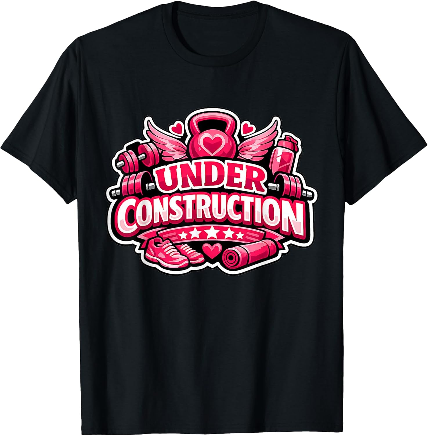 Womens Under Construction Gym Workout Merch