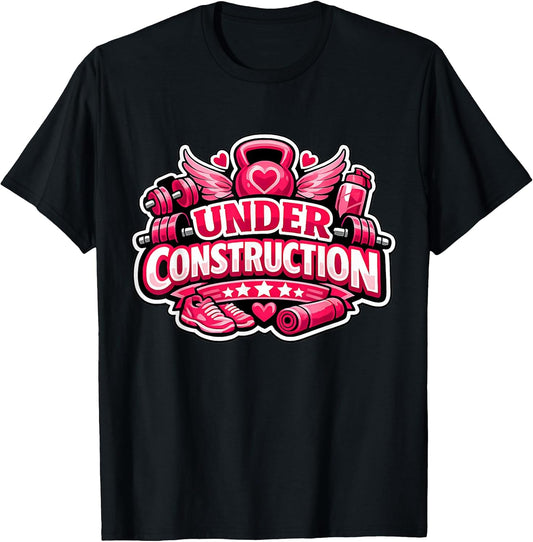 Womens Under Construction Gym Workout Merch