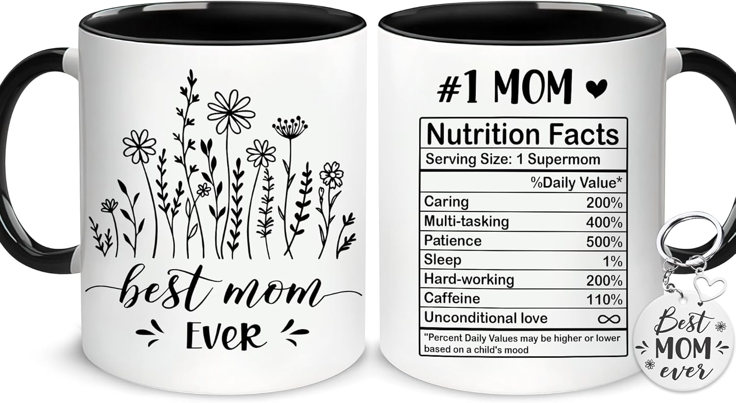 Hyturtle Mom Coffee Mug 11oz Gift For Women - Best Mom Ever Cup - Birthday Gift for Mom from Daughter, Son, Kids - Mama Gifts - Gifts For Grandma, Mother In Law On Mothers Day, Christmas