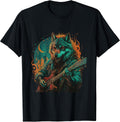 Funny Wolf Guitar Gifts For Men Women Kids