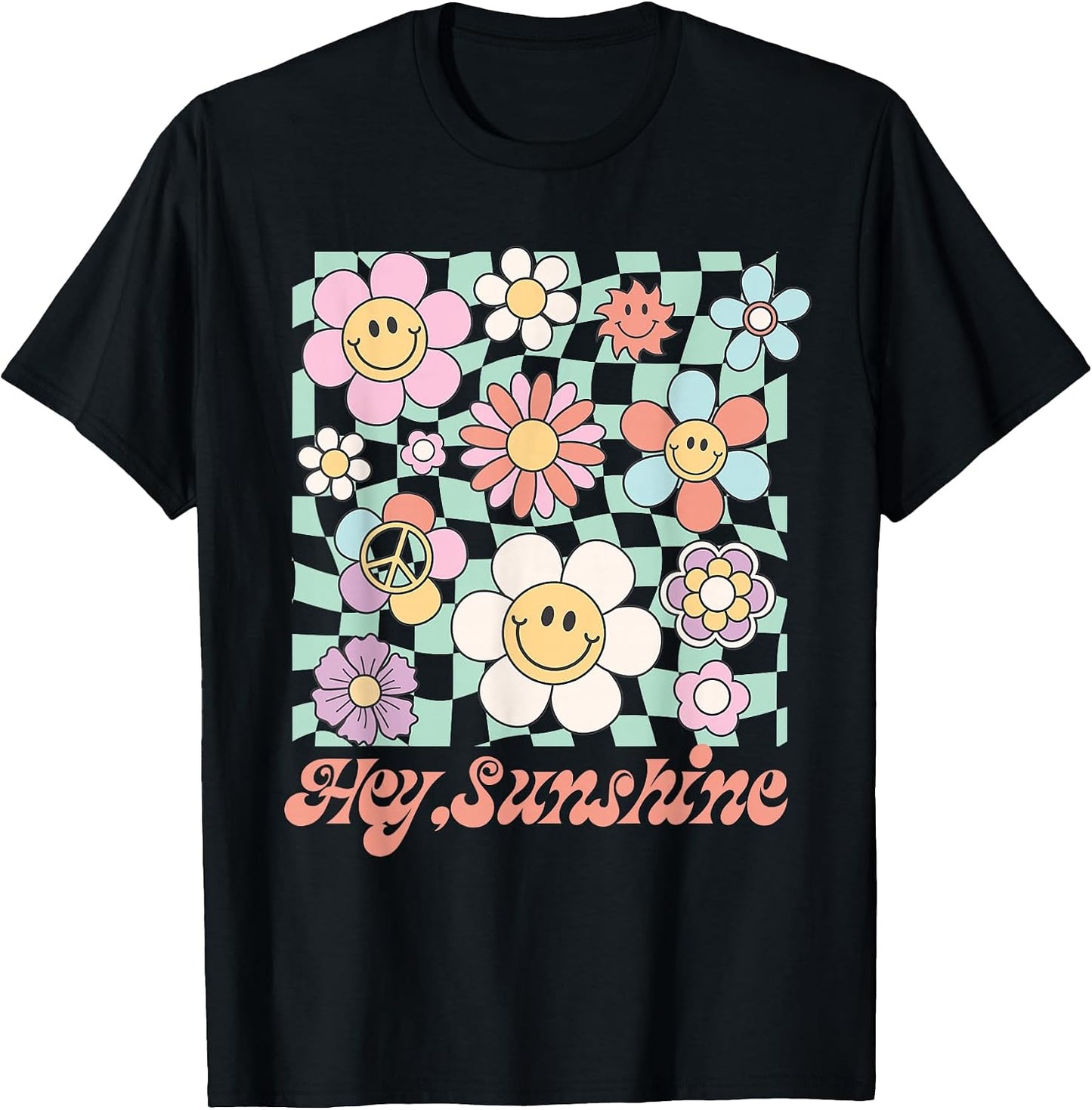 Groovy Retro 70s Peace Hippie Fun Love Smile Shirt