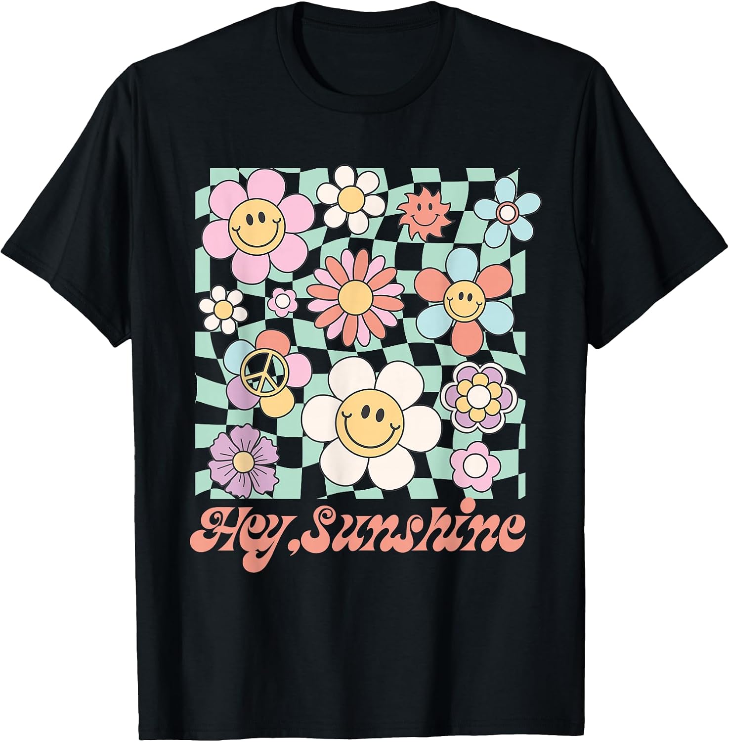 Groovy Retro 70s Peace Hippie Fun Love Smile Shirt