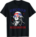 George Rizzington 4th July Meme USA Flag Tee