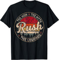 Vintage The Men The Myth Rush Legends Gift for Men Women T-Shirt