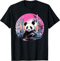 Bamboo Panda I Panda Art I Retrowave