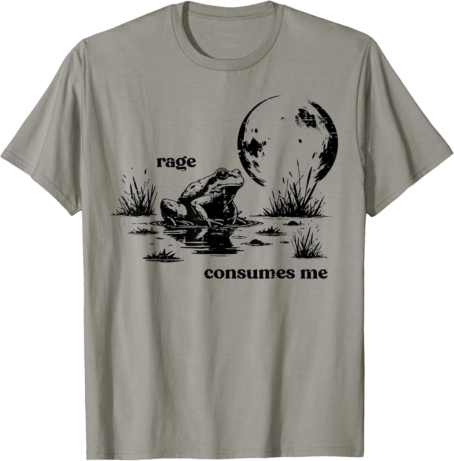 Frog Rage Consumes Me Funny Meme Humor Sarcastic Men Women T-Shirt