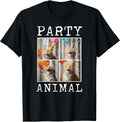 Cat Lover Animal Themed Happy Cat Birthday T-Shirt, Small, Black