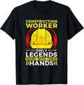 Construction Worker Design for Builder - Work with Hands T-Shirt